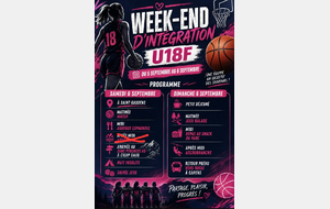 Week-end Intégration U18F