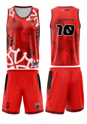 Pack Sportif Maillot/Short coupe Homme Rouge - Personnalisable