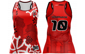 Maillot Sportif coupe Femme Rouge