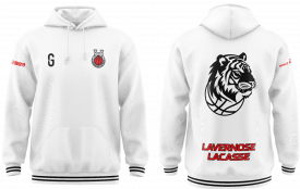 Sweat à capuche Tiger Ball Adulte Blanc