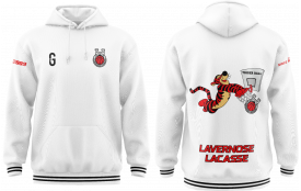 Sweat à capuche Tiger Ball Enfant Blanc