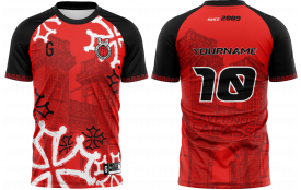 Surmaillot Sportif coupe Mixte Rouge
