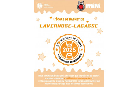 Minibasket : distinction pour l'année 2025
